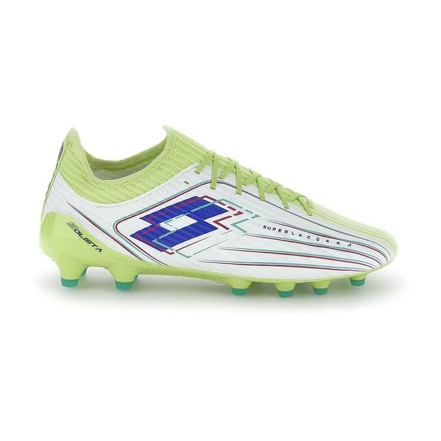 Lotto Solista 200 Viii Fg Light Pack - Sunny Lime/surf The Web/all White, size 41 on Productcaster.