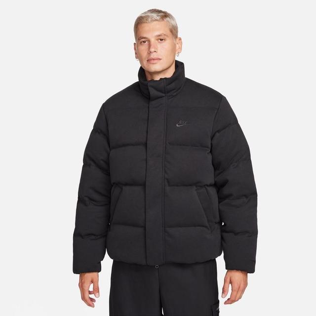 Nike Winter Jacket Down Tech Fleece Therma-fit Puffer - Black, size Small on Productcaster.