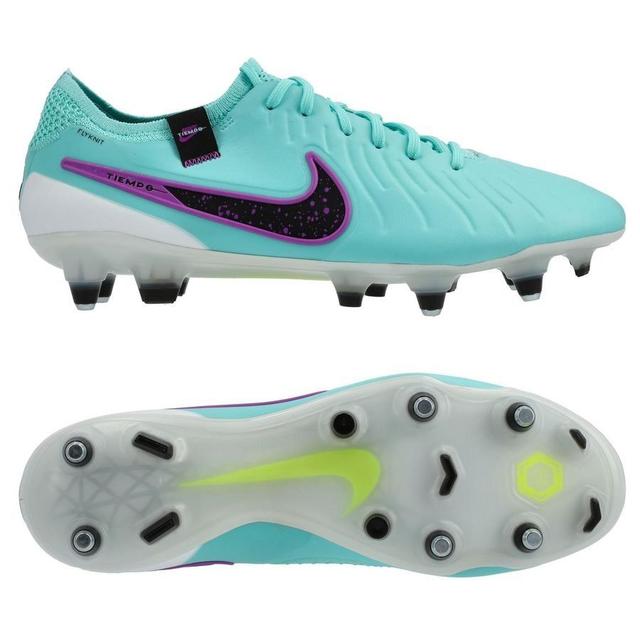 Nike Tiempo Legend 10 Elite Sg-pro Anti-clog Peak Ready - Hyper Turquoise/black/fuchsia Dream, size 40 on Productcaster.