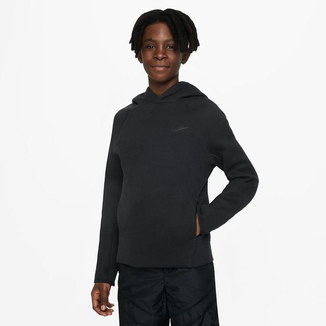 Nike Hoodie Nsw Tech Fleece 2023 - Black Kids, size S: 128-137 cm on Productcaster.