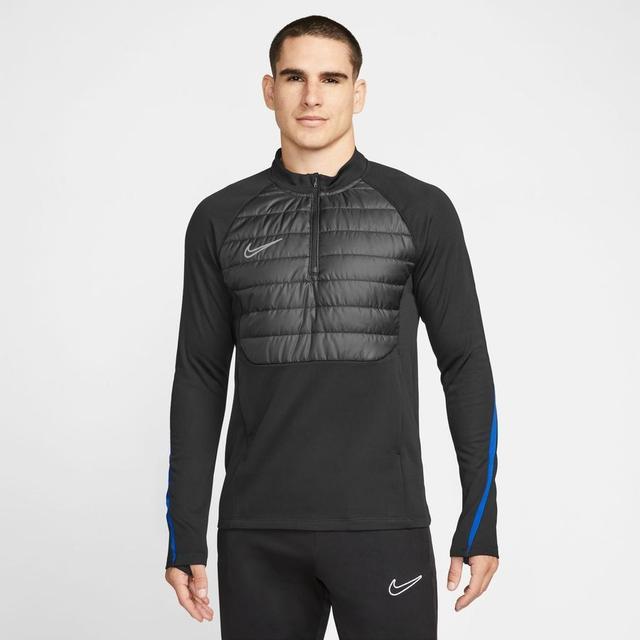 Nike Training Shirt Therma-fit Academy Drill Winter Warrior - Black/hyper Royal/reflect Silver, size XX-Large on Productcaster.