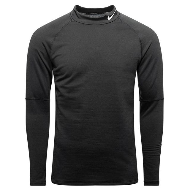 Nike Pro Warm Compression Mock - Black/white, size Medium on Productcaster.