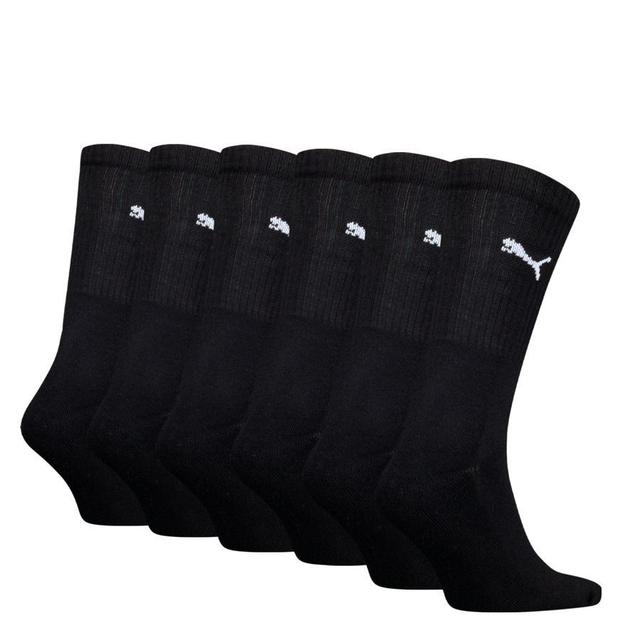 PUMA Socks Crew 6-pack - Black/white, size 43-46 on Productcaster.