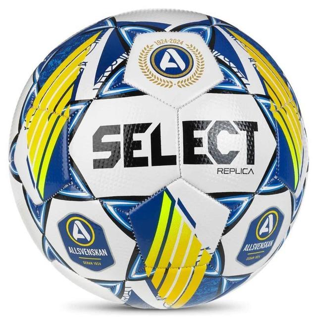 Select Football Replica Allsvenskan 2024 - White/blue/yellow, size Ball SZ. 4 on Productcaster.