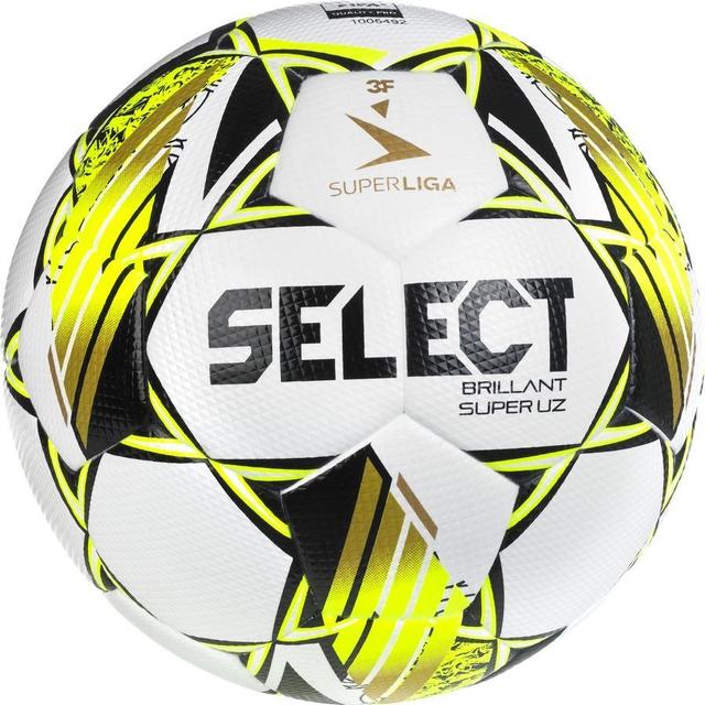 Select Football Brillant Super Uz V24 3f Superliga - White/yellow, size Ball SZ. 5 on Productcaster.