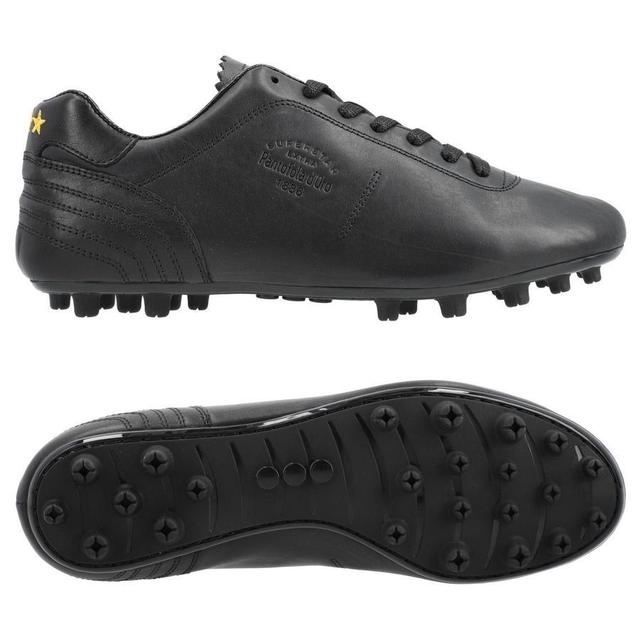 Pantofola d'Oro Lazzarini 2.0 Leather FG - Black - Soft ground (SG), size 39½ on Productcaster.