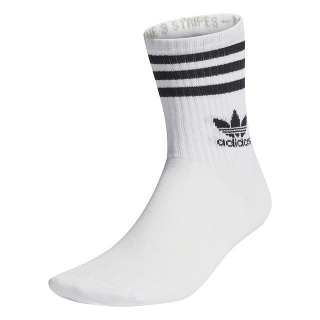 adidas Originals Socks Crew 3-pack - White/black, size 43-45 L on Productcaster.