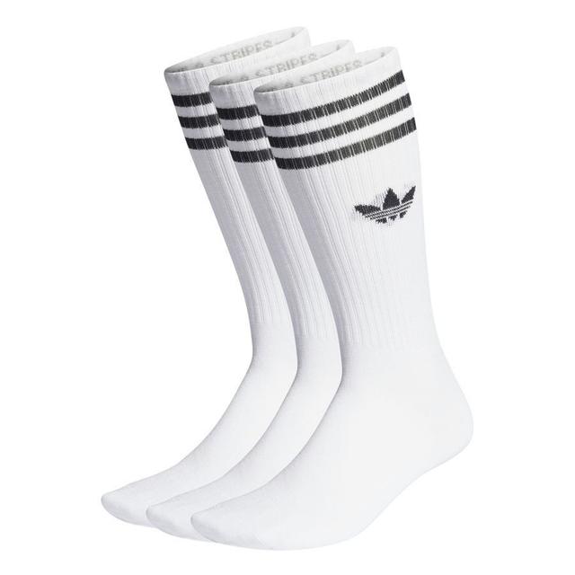 adidas Originals Socks High Crew 3-pack - White/black, size 34-36 on Productcaster.