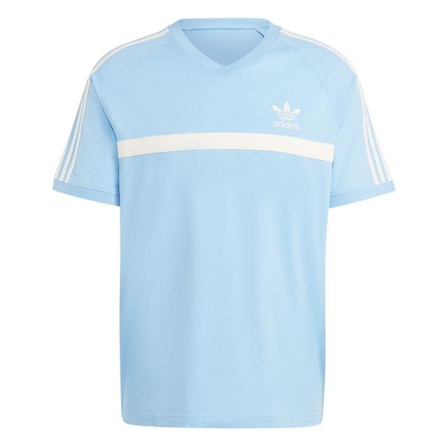 adidas Originals T-shirt - Sky Blue/white, size Small on Productcaster.