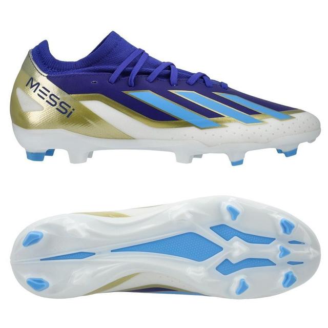 adidas X Crazyfast Messi League Fg Spark Gen10s - Lucid Blue/blue Burst/footwear White - Grass (Fg), size 42 on Productcaster.