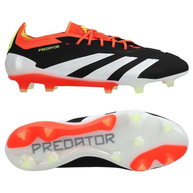 adidas Predator Elite Fg Solar Energy - Core Black/footwear White/solar Red, size 40 on Productcaster.