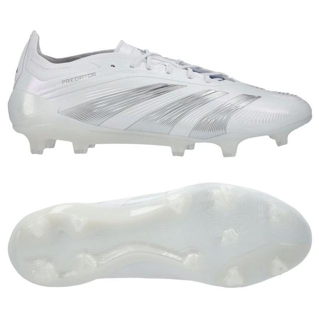 adidas Predator Elite Fg Pearlized - Footwear White/silver Metallic - Grass (Fg), size 36⅔ on Productcaster.