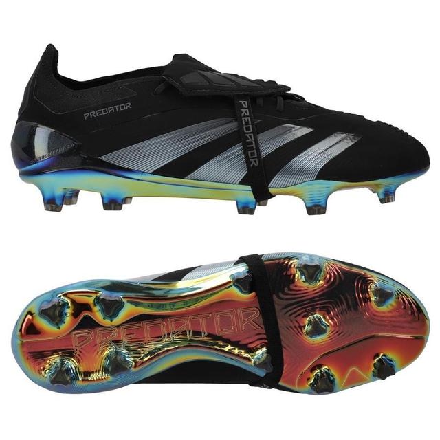 adidas Predator Elite Fold-over Tongue Fg Nightstrike - Zwart/grijs - Natuurgras (Fg), maat 48 on Productcaster.