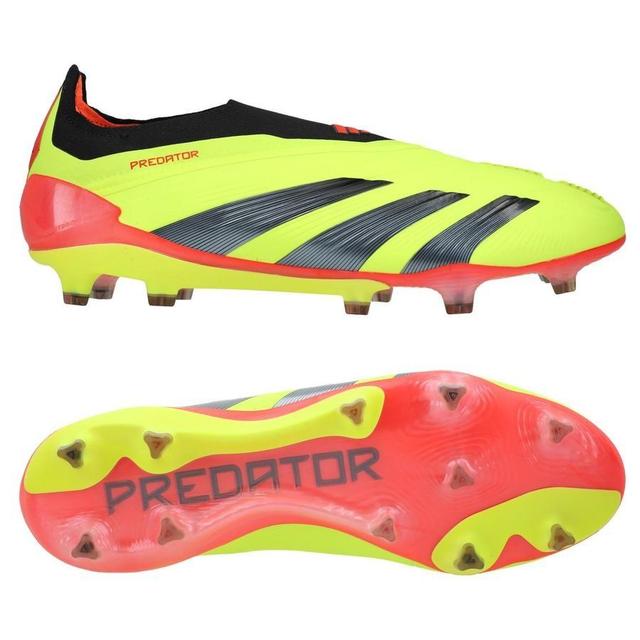 adidas Predator Elite Laceless Fg Energy Citrus - Geel/zwart/rood - Natuurgras (Fg), maat 47⅓ on Productcaster.