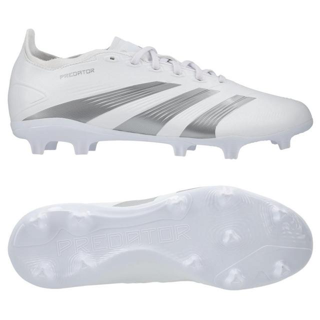 adidas Predator League Fg Pearlized - Footwear White/silver Metallic - Grass (Fg), size 47⅓ on Productcaster.