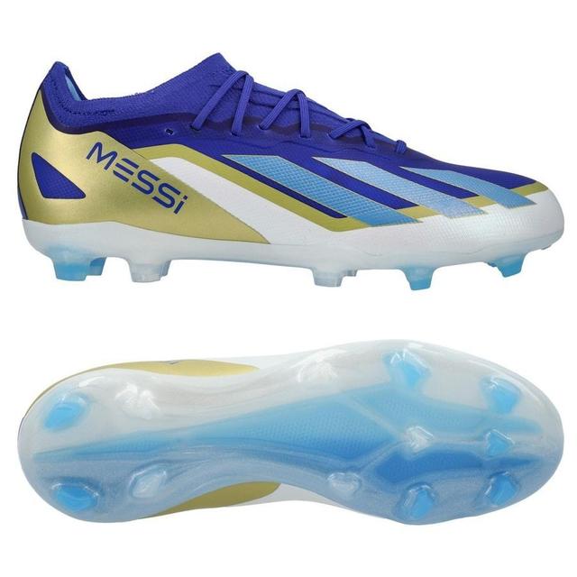 adidas X Crazyfast Messi Elite Fg Spark Gen10s - Blauw/blue Burst/wit Kids - ['Natuurgras (Fg)'], maat 36 on Productcaster.