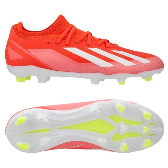 adidas X Crazyfast League Fg Energy Citrus - Rood/wit/geel Kids - Natuurgras (Fg), maat 28 on Productcaster.