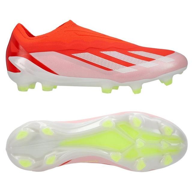 adidas X Crazyfast Elite Laceless Fg Energy Citrus - Solar Red/footwear White/solar Yellow, size 48 on Productcaster.