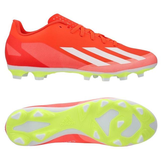 adidas X Crazyfast Club Fxg Energy Citrus - Rood/wit/geel - Natuurgras (Fg) / Kunstgras (Ag), maat 44 on Productcaster.