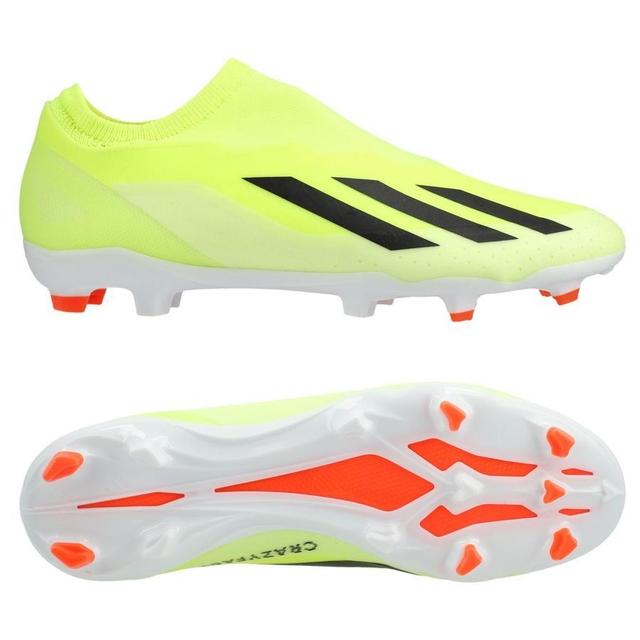 adidas X Crazyfast League Laceless Fg Solar Energy - Solar Yellow/core Black/footwear White, size 46⅔ on Productcaster.