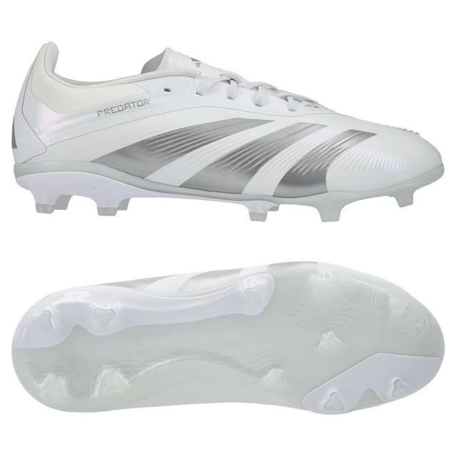 adidas Predator Elite Fg Pearlized - Footwear White/silver Metallic Kids - Grass (Fg), size 35 on Productcaster.