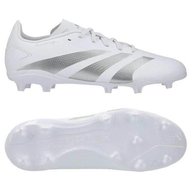 adidas Predator League Fg Pearlized - Footwear White/silver Metallic Kids, size 29 on Productcaster.