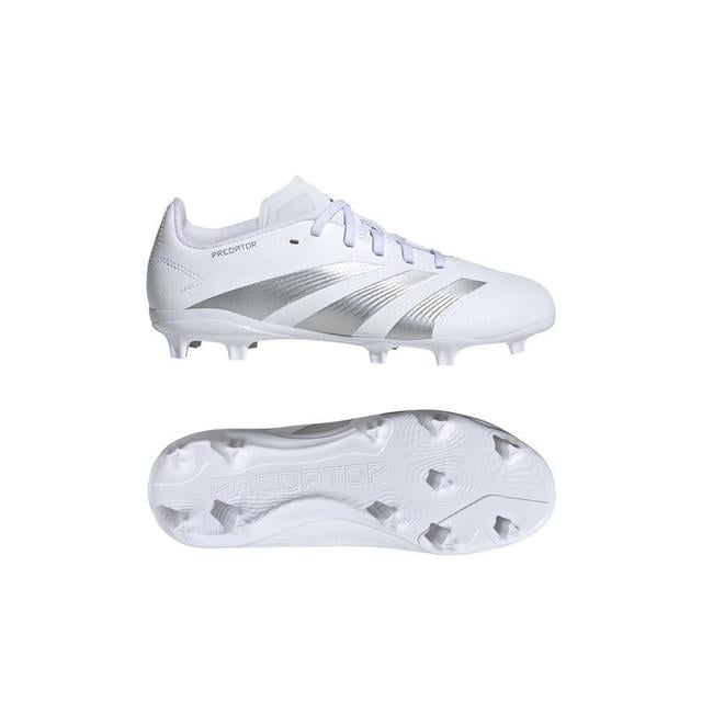 adidas Predator League Fg Pearlized - Footwear White/silver Metallic Kids, size 36 on Productcaster.