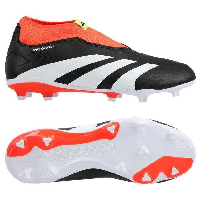 adidas Predator League Laceless Fg Solar Energy - Core Black/footwear White/solar Red Kids, size 38⅔ on Productcaster.