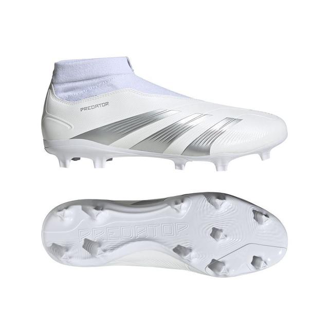 adidas Predator League Laceless FG Pearlized - Weiß/Silber - Rasen (FG), Größe 44⅔ on Productcaster.