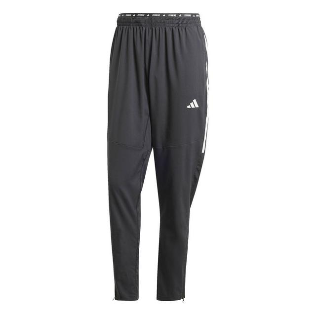 adidas Running Trousers Own The Run 3-stripes - Black, size Medium on Productcaster.