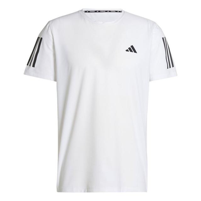 adidas Running T-shirt Own The Run - White/reflect Silver, size X-Large on Productcaster.