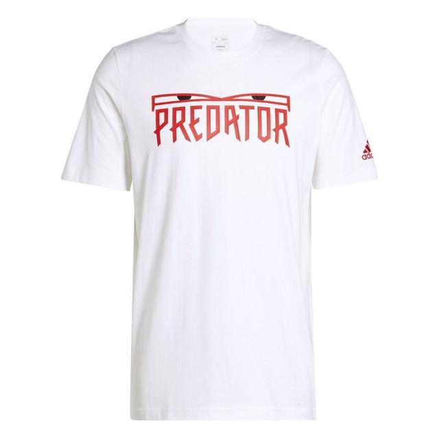 adidas T-shirt Predator - White/red, size Medium on Productcaster.