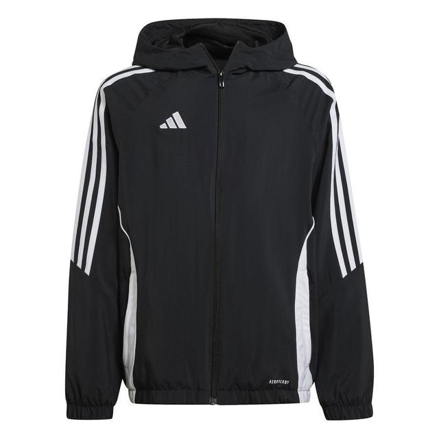 adidas Windbreaker Tiro 24 - Black/white Kids, size 140 cm on Productcaster.