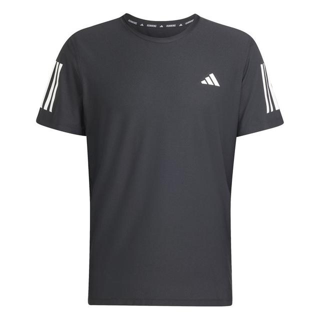 adidas T-shirt Running Own The Run - Noir/Argenté, pointure ['Large'] on Productcaster.