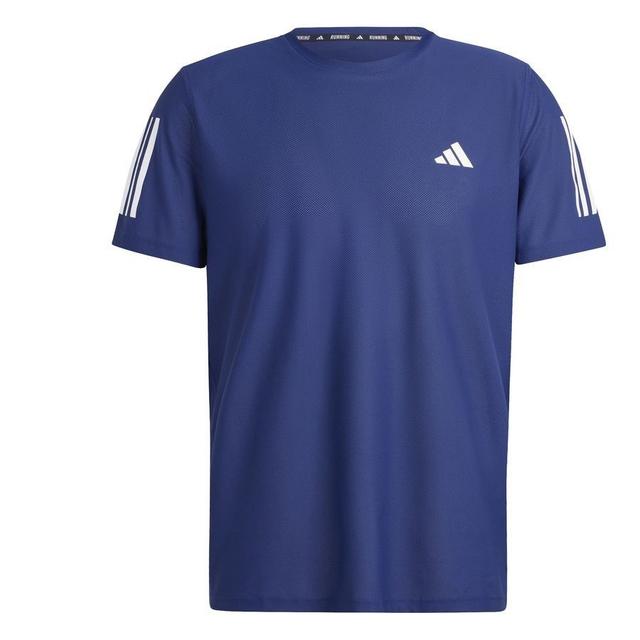 adidas Running T-shirt Own The Run - Dark Blue, size Large on Productcaster.