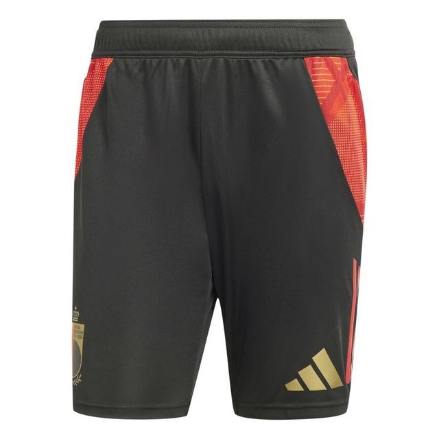 Belgium Training Shorts Tiro 24 Euro 2024 - Black/better Scarlet - , size Medium on Productcaster.