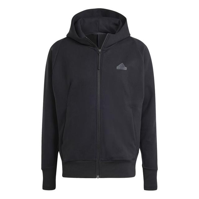 adidas Hoodie Z.N.E. Winterized Full Zip - Black, size Medium on Productcaster.