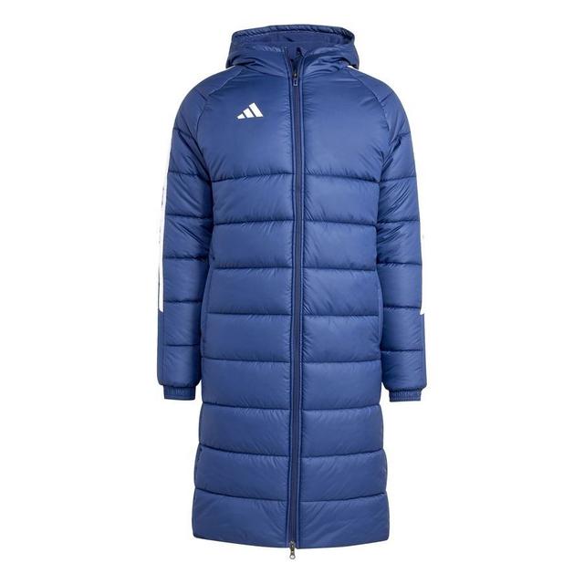 adidas Winter Jacket Tiro 24 Long - Navy Blue/white, size Medium on Productcaster.