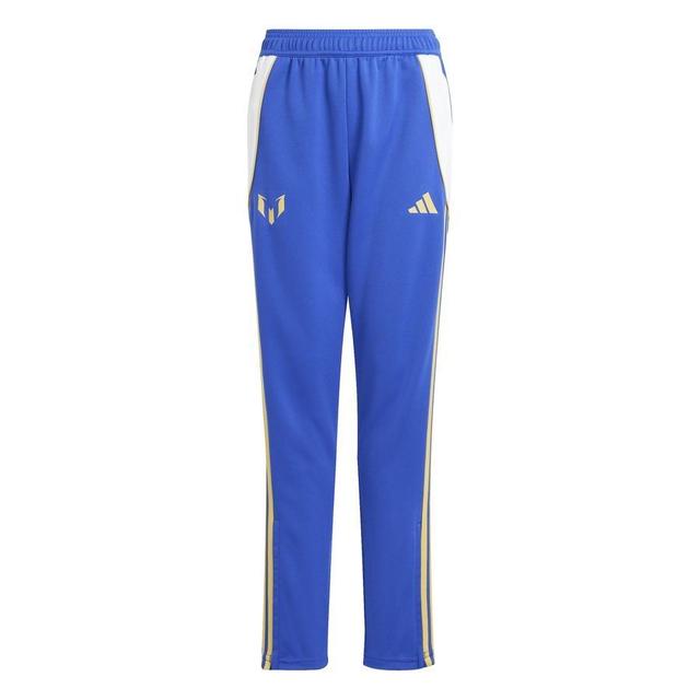 adidas Training Trousers Messi Pitch 2 Street - Blue/white Kids, size 152 cm on Productcaster.