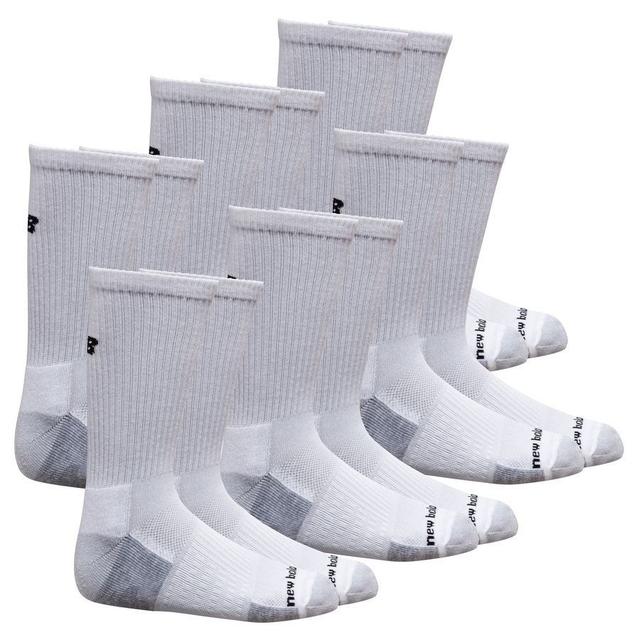 New Balance Socks Cushioned Crew 6-pack - White, size 39-42 on Productcaster.