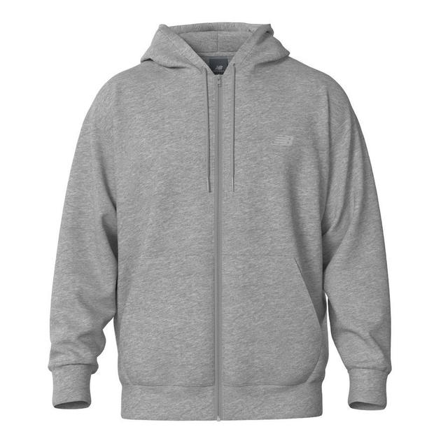 New Balance Hoodie French Terry Full Zip - Grey, size Small on Productcaster.