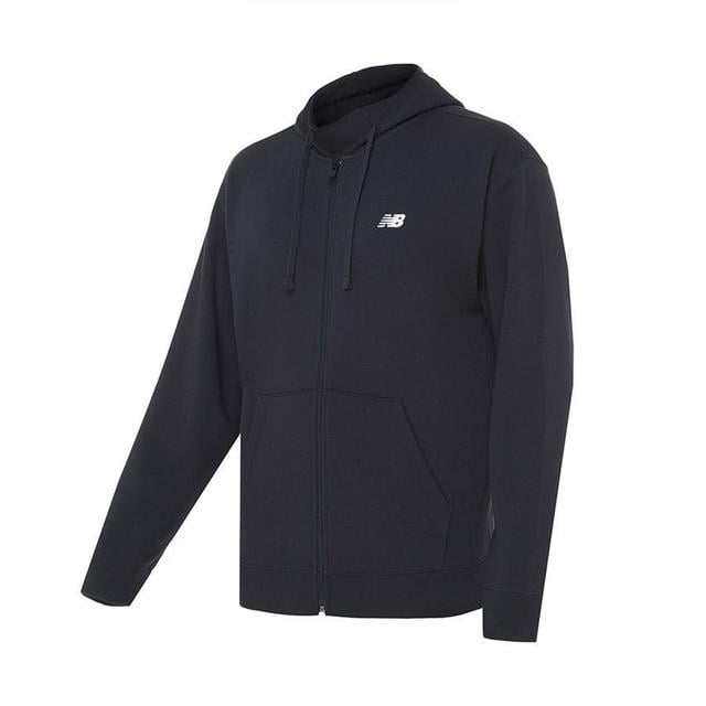 New Balance Hoodie French Terry Full Zip - Black, size Medium on Productcaster.