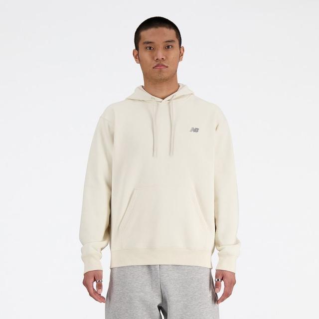 New Balance Hoodie Small Logo French Terry - Beige, Größe Medium on Productcaster.