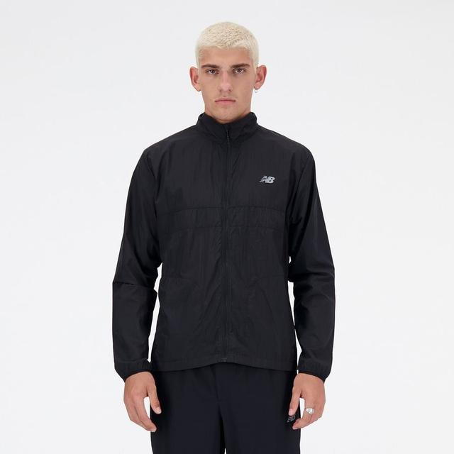 New Balance Running Jacket Athletics Packable - Black, size X-Large on Productcaster.