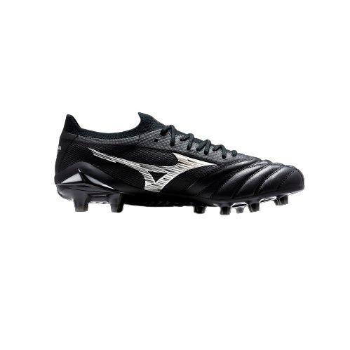 Mizuno Morelia Neo Iv Beta Made In Japan Fg/ag Unlimited Black - Black/galaxy Silver/black, size 39 on Productcaster.