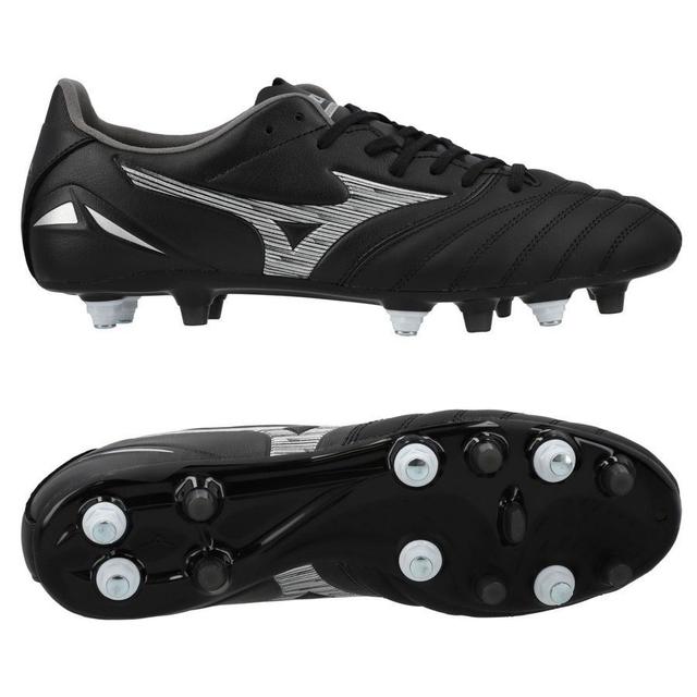 Mizuno Morelia Neo Iv Pro Sg Unlimited Black - Black/galaxy Silver/black - Soft Ground (Sg), size 44 on Productcaster.