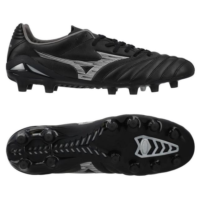 Mizuno Monarcida Neo Lll Pro Fg/ag Unlimited Black - Black/galaxy Silver, size 46 on Productcaster.