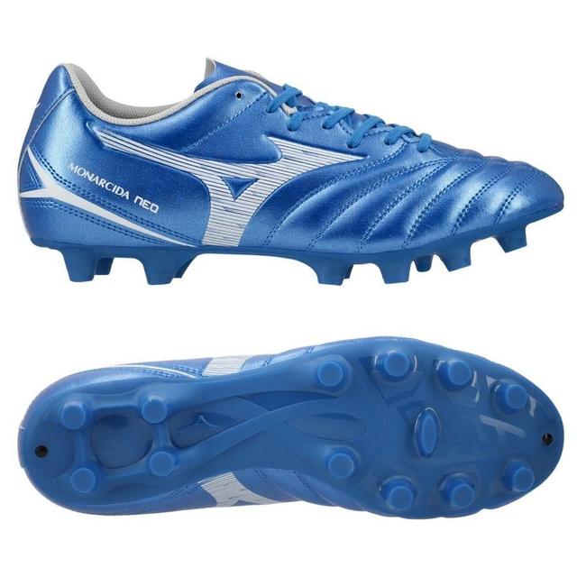 Mizuno Monarcida Neo Lll Select Fg/ag Mugen - Laser Blue/white, size 44½ on Productcaster.