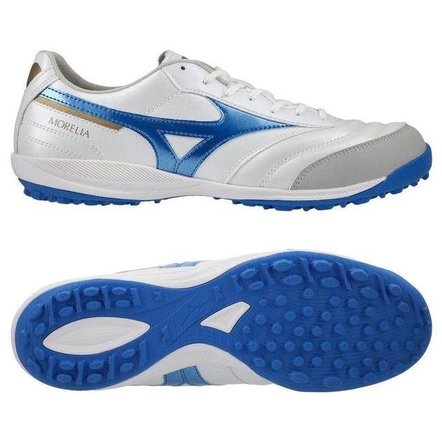 Mizuno Morelia Sala Pro Tf Mugen - White/laser Blue/gold - Turf (Tf), size 42 on Productcaster.