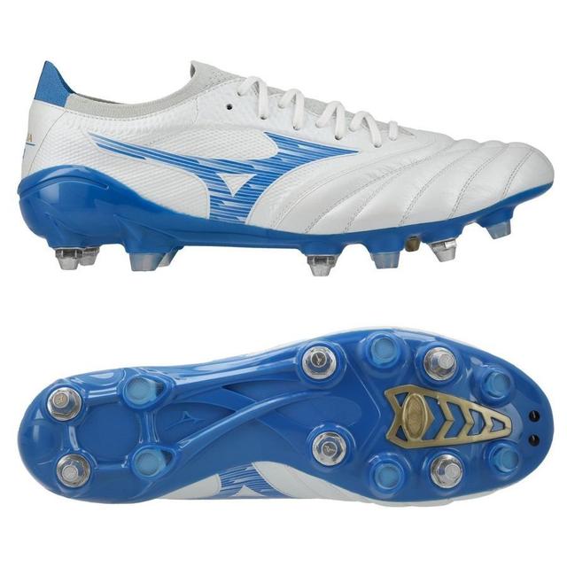 Mizuno Morelia Neo Iv Beta Elite Sg Mugen - White/laser Blue - Soft Ground (Sg), size 44½ on Productcaster.